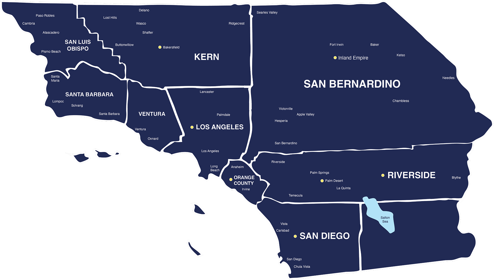 southern-california--cropped Map of Southern California.